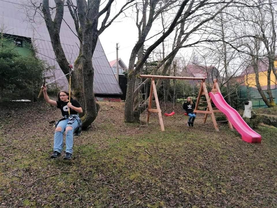 Medvedi Boudy Villa Loučná pod Klínovcem Exteriör bild